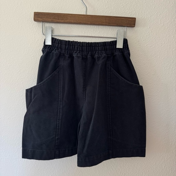 Elizabeth Suzann Pants - Elizabeth Suzann CLYDE Dark Blue Cotton Shorts